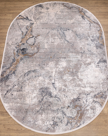 Ковер турецкий M193B Olimpos (Акрил, Эвкалиптовый шелк, бежевый, серый)