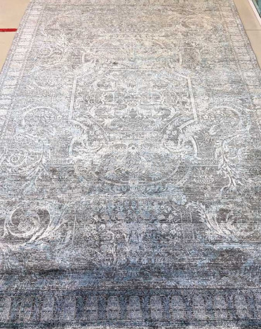 Ковер турецкий AA73A Soho (Акрил, Эвкалиптовый шелк, синий)