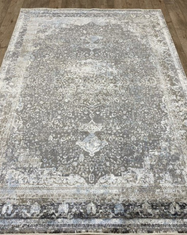 Ковер турецкий AL15A MOTION (Акрил, Эвкалиптовый шелк, бежевый, голубой)