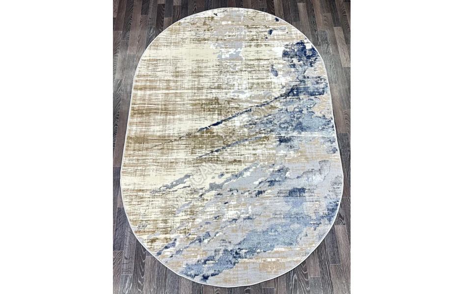 D038A_CREAM SHIRINK BLUE FDY Semnan овал